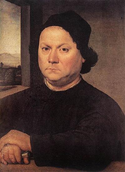 LORENZO DI CREDI Portrait of Perugino oil painting picture